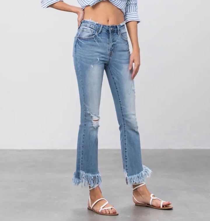 Insane Jean Cropped Flare