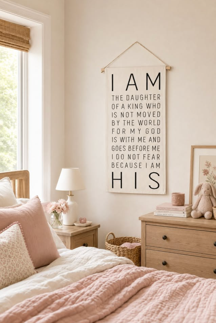 I Am the Daughter of a King Hanging Scroll Banner