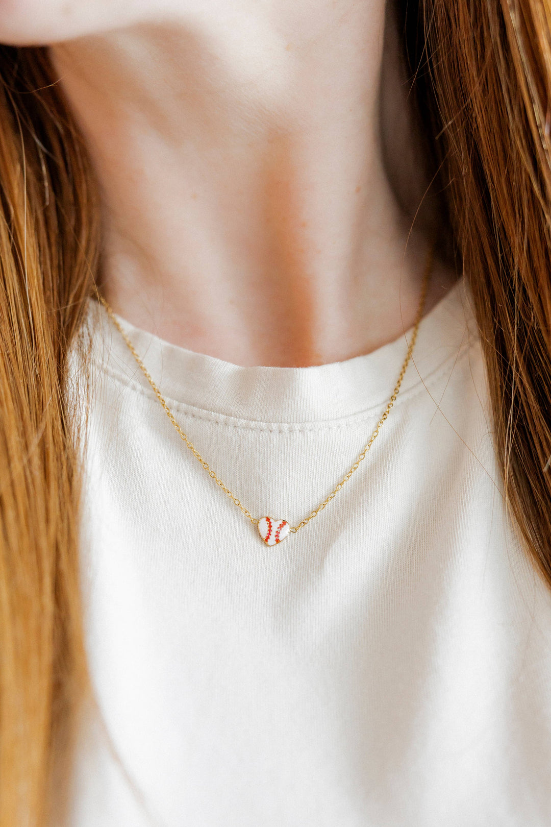 Necklace - Baseball Gold