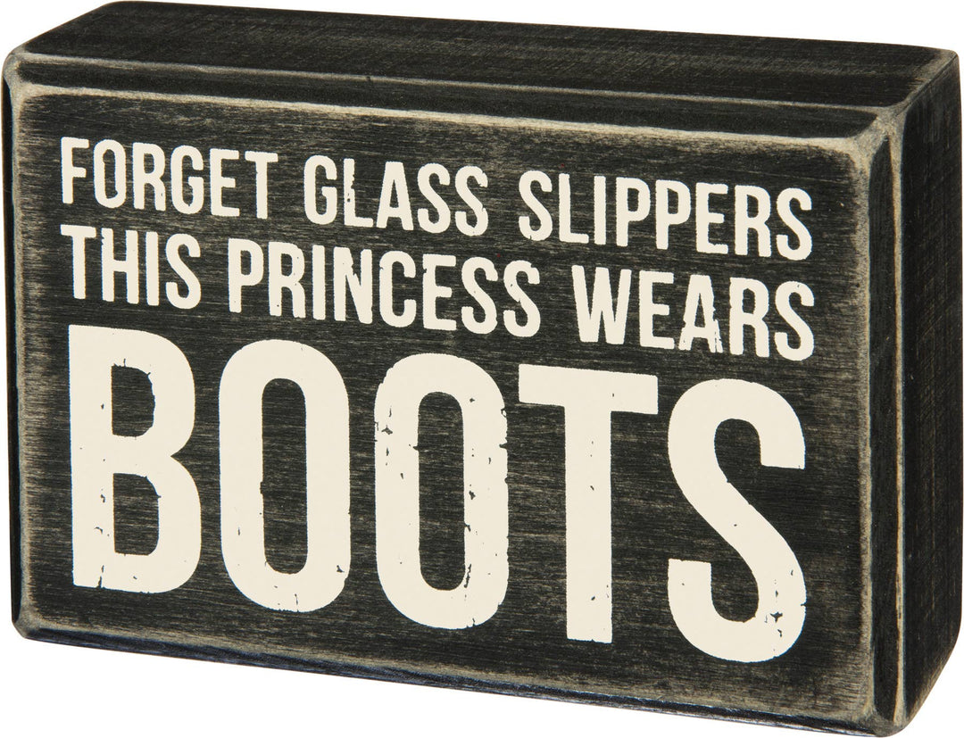 Princess Boots Box Sign
