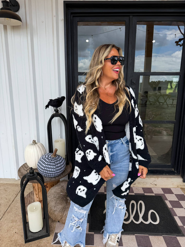 BOO CREW REVERSIBLE CLOUD CARDIGAN