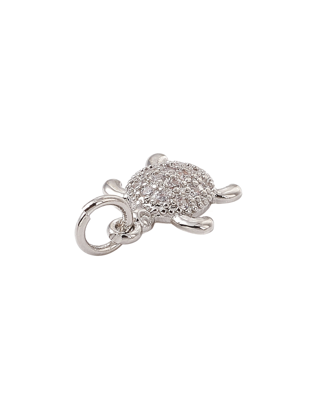 * Silver Crystal Sea Turtle Charm