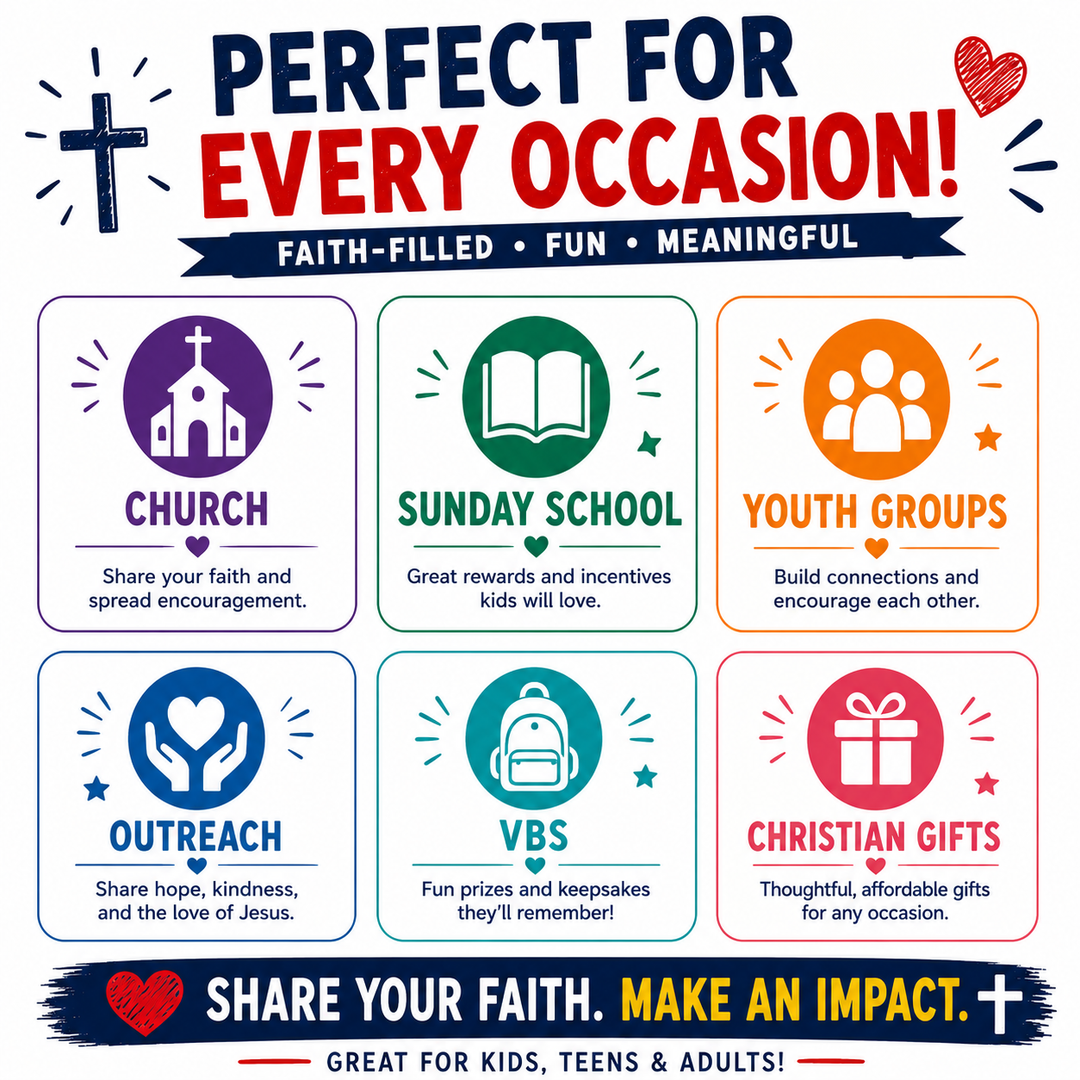 Christian Button Assortment - 1" Round Pinback Buttons