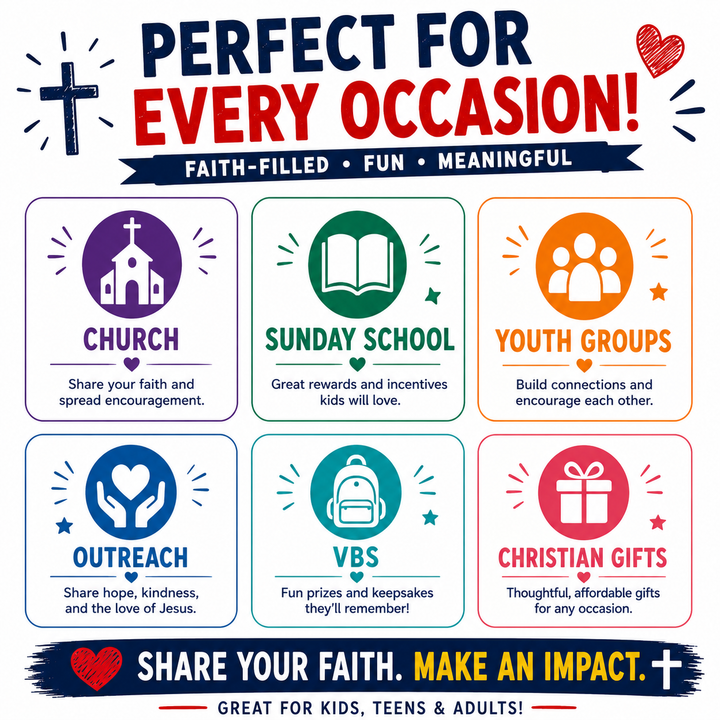 Christian Button Assortment - 1" Round Pinback Buttons