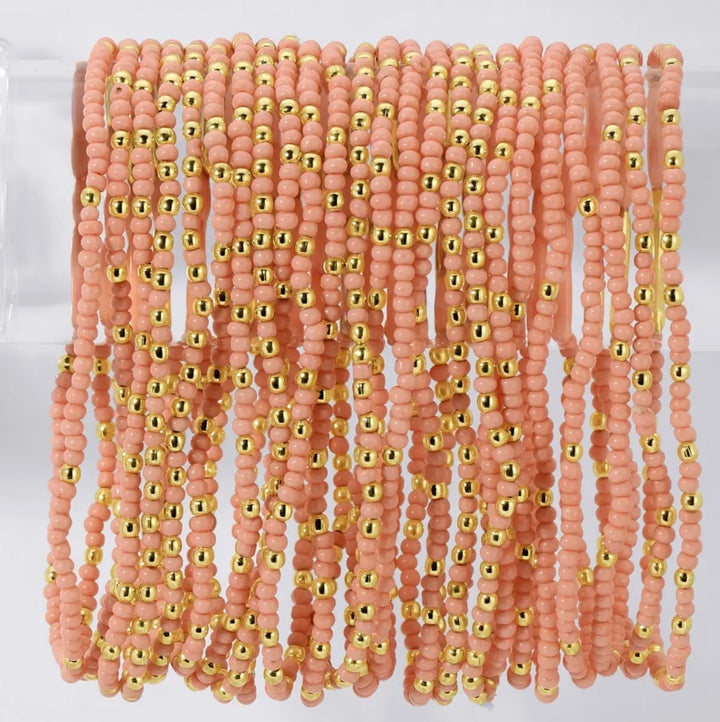 Solid Color 2mm Seed Bead Bracelets