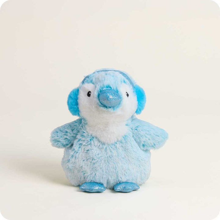 Blue Winter Penguin Warmies Junior