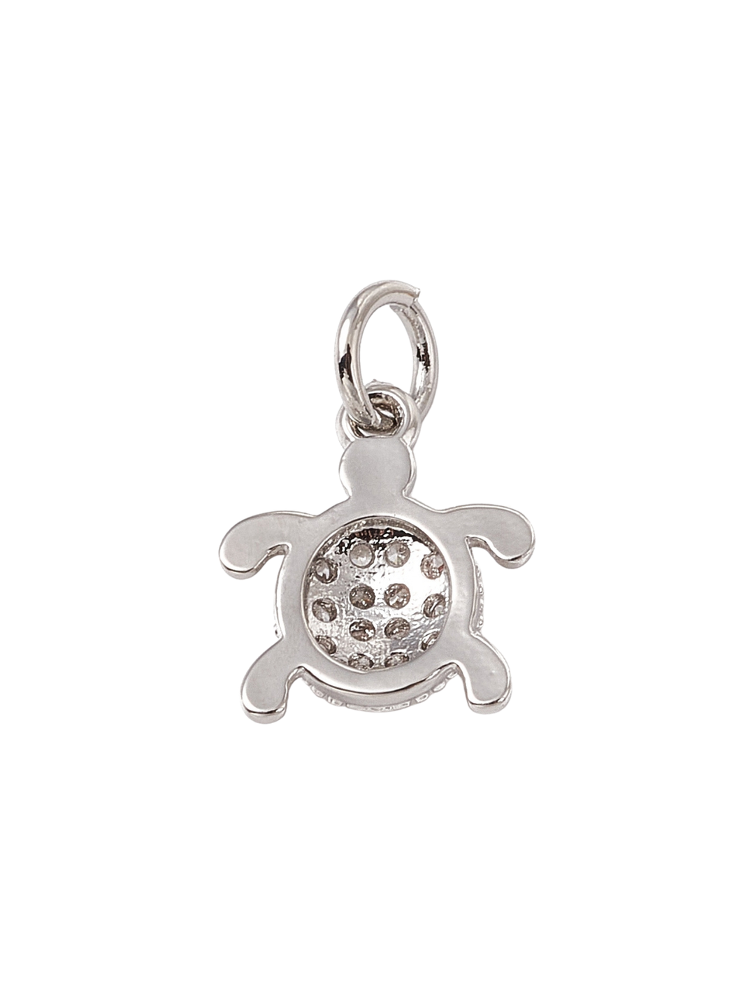* Silver Crystal Sea Turtle Charm