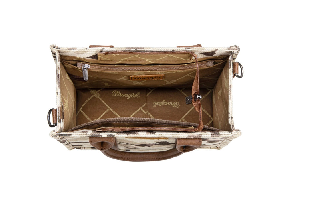 Wrangler Brown Camo Print Purse