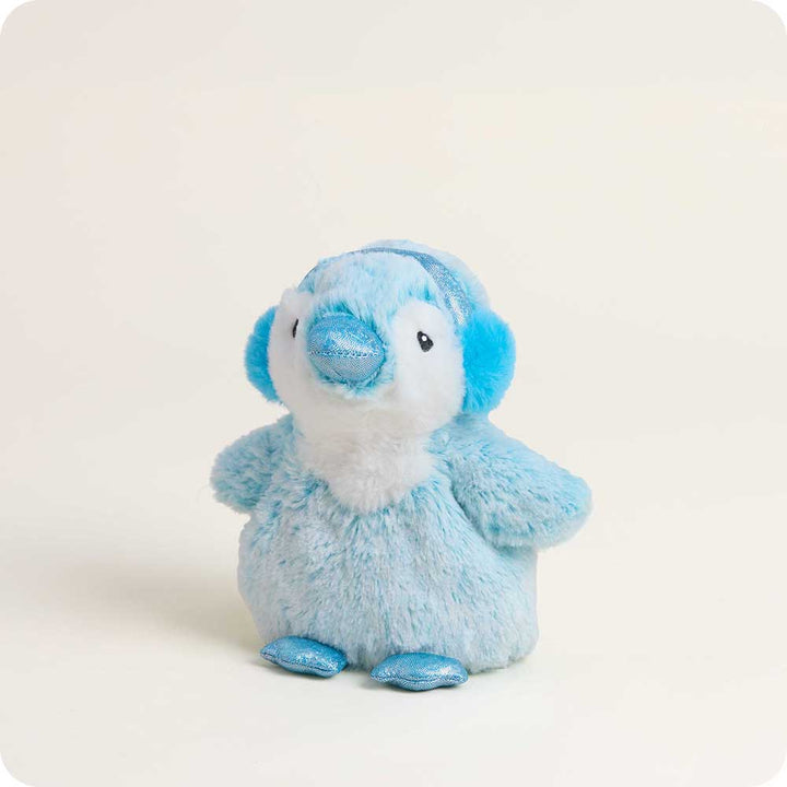 Blue Winter Penguin Warmies Junior