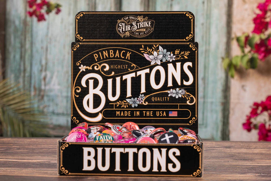 Christian Button Assortment - 1" Round Pinback Buttons