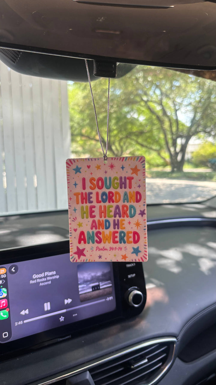 Bible Verse Felt Car Freshie