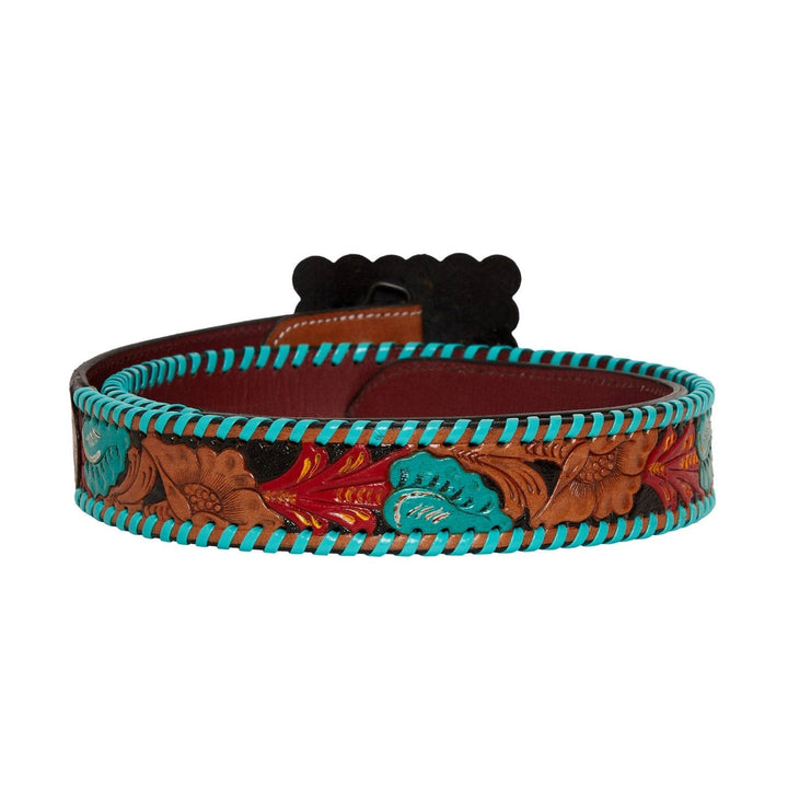Tropical Forest Hand-Tooled Leather Women&