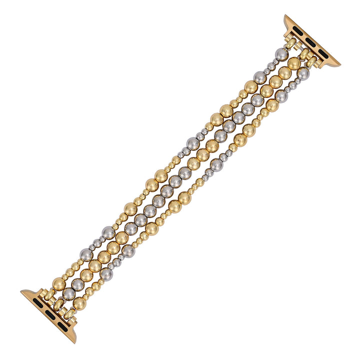 Sterling Gold Stretch Apple Watch Strap