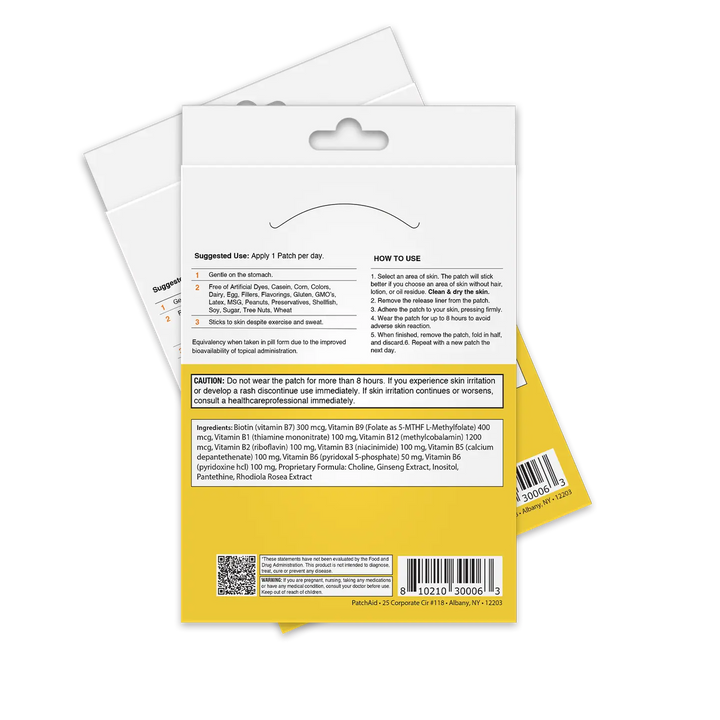 B12 Energy Plus Vitamin Patch - Energy &amp; Mood Support