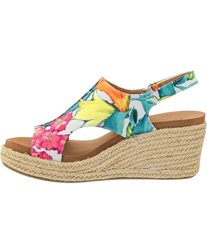Corkys- White Multi Floral Jute