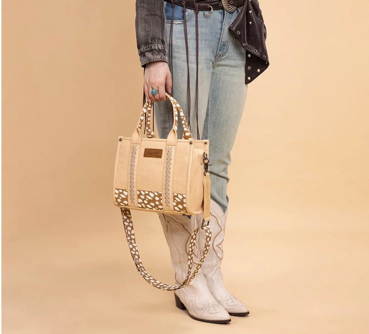 Wrangler Tan Deer Print Purse