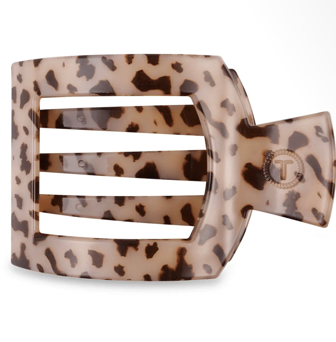 Blonde Tortoise Medium Flat Teletie Hair Clip