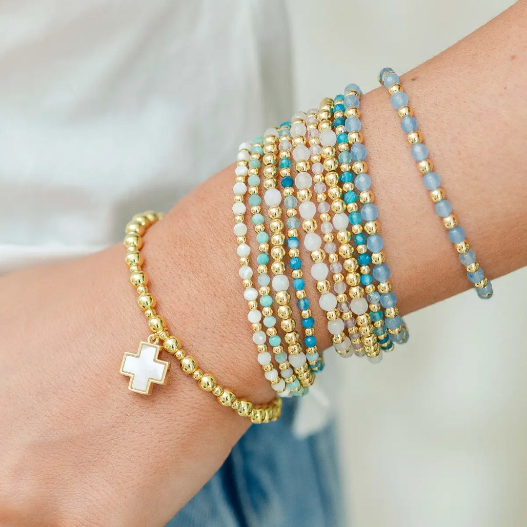 Splendid Iris - Cross Bracelet