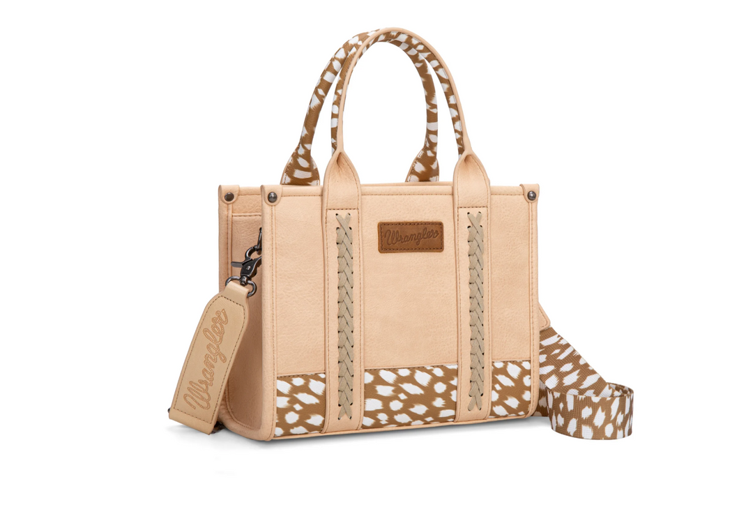 Wrangler Tan Deer Print Purse