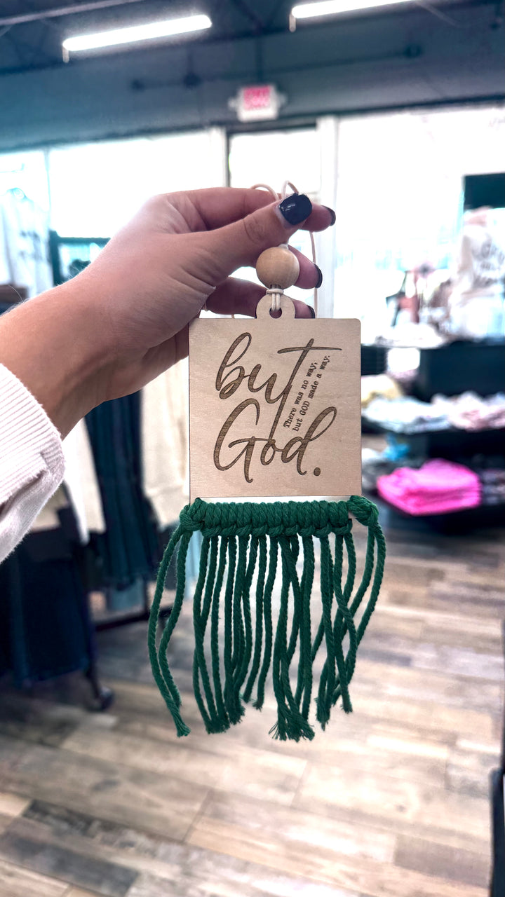 Christian Macrame Car Charm