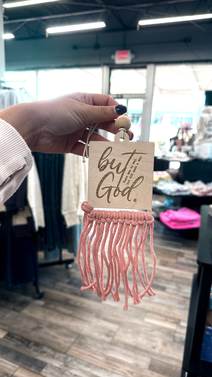 Christian Macrame Car Charm