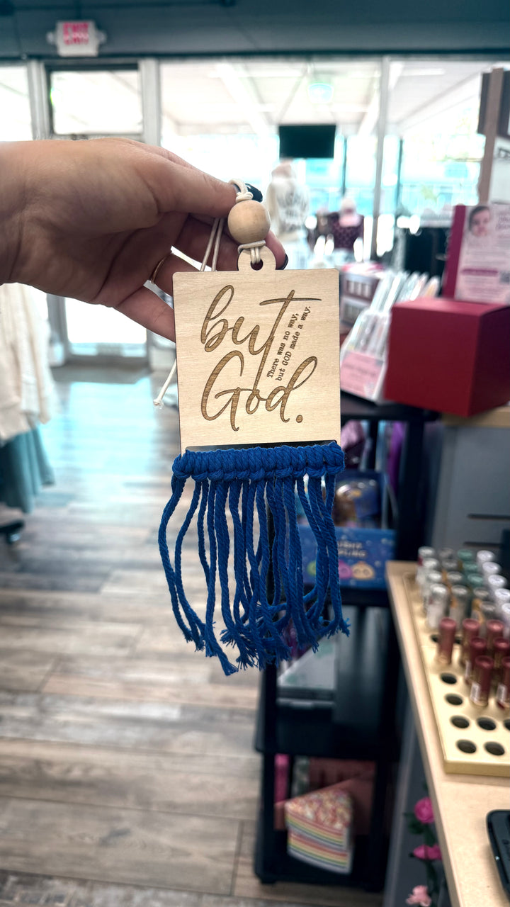 Christian Macrame Car Charm