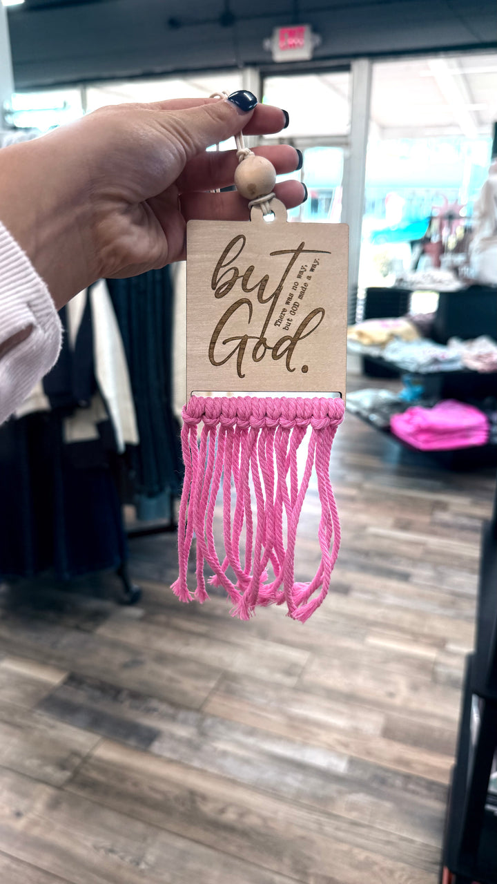 Christian Macrame Car Charm