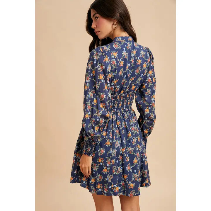 In Loom Floral Zip Dress