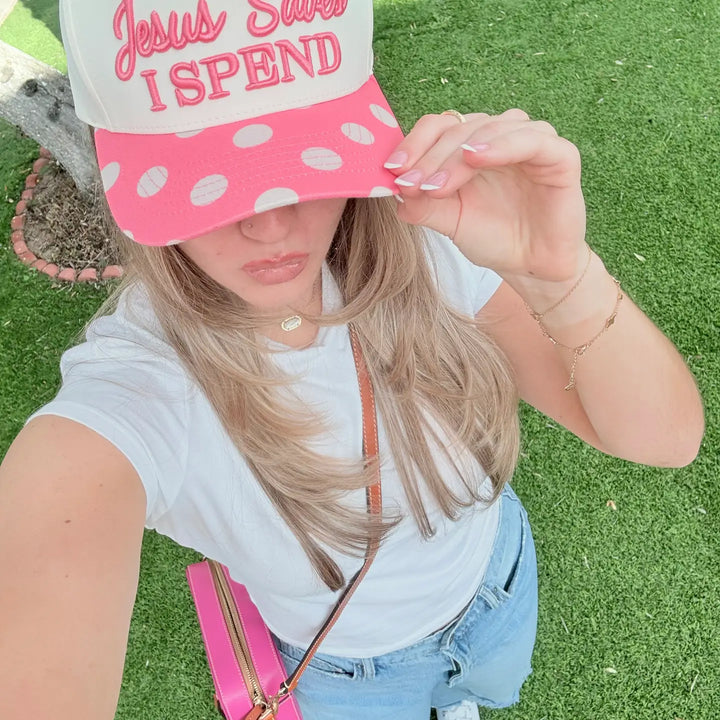 Jesus Saves I Spend Hat