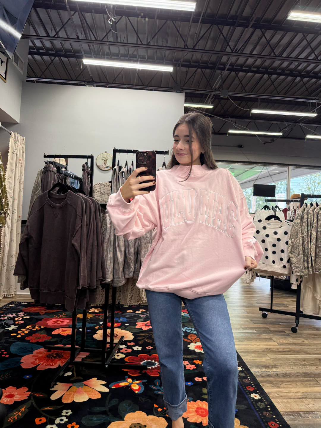 Lulu Mac- Light Pink Sweatshirt