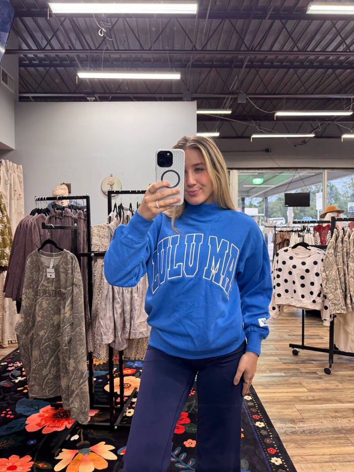 Lulu Mac - Bright Blue Stitch Sweatshirt