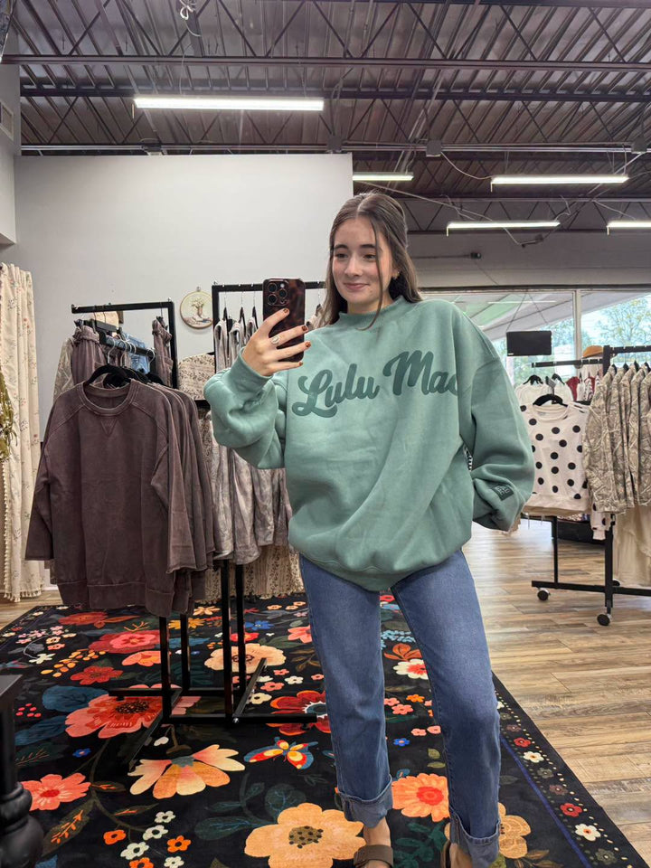 Lulu Mac: Pine Green With Cursive Lettering