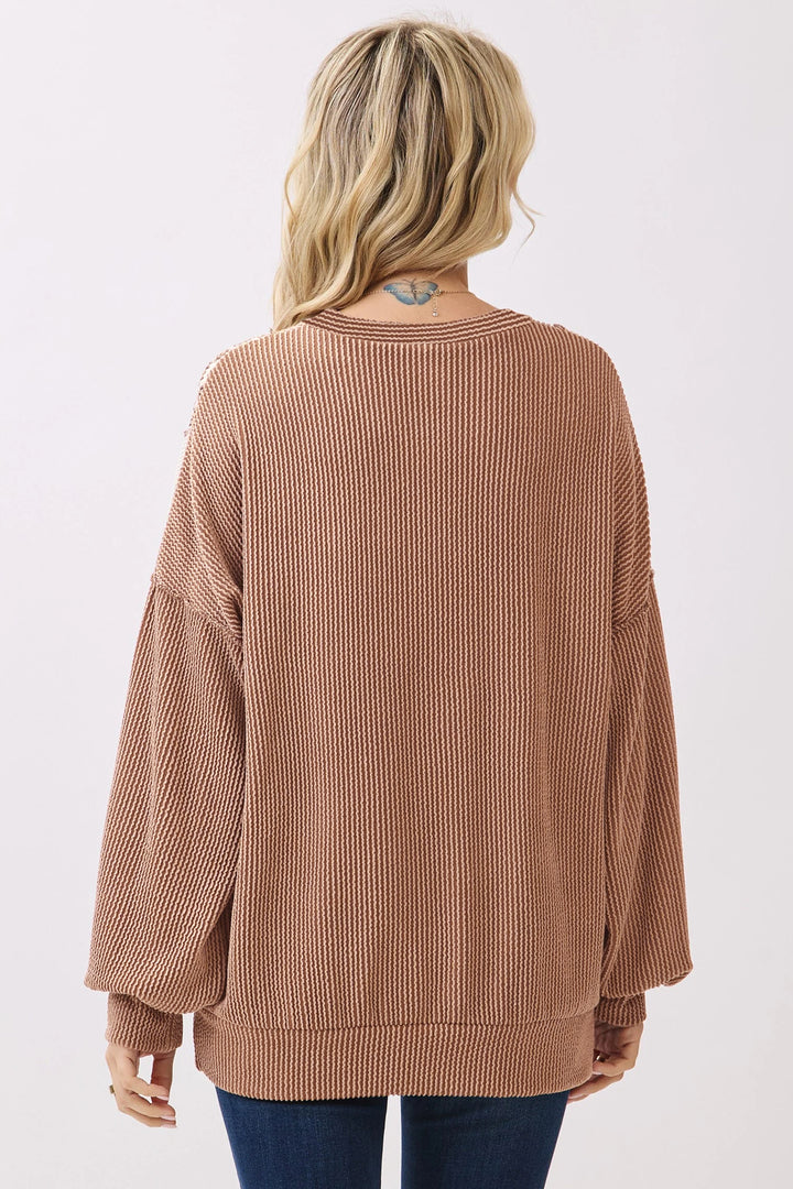 7th Ray Cheetah &amp; Brown Patchwork Sweater