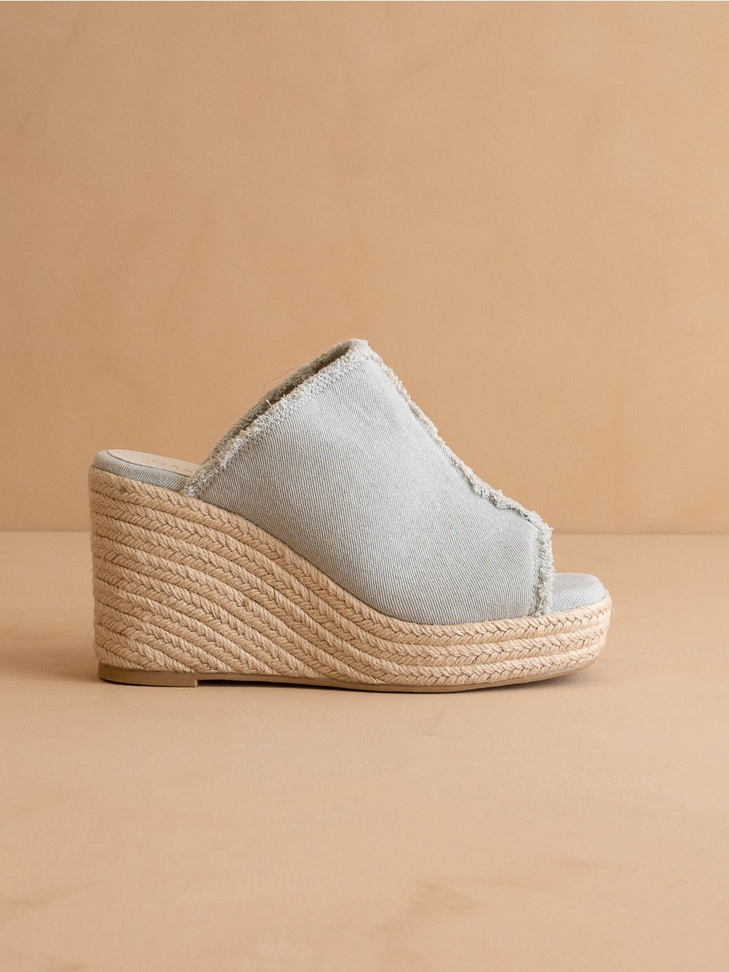 Verona Denim Wedge Sandal | Oasis Society