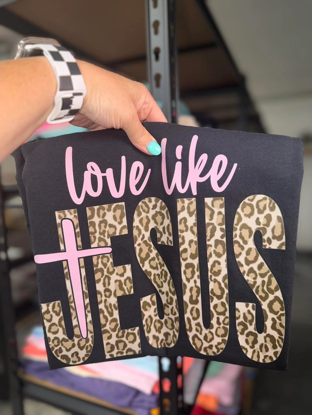 Love Like Jesus Leopard T-Shirt