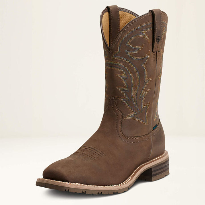 Ariat- MNS HYBRID RANCHER H2O OILY DIST BROWN