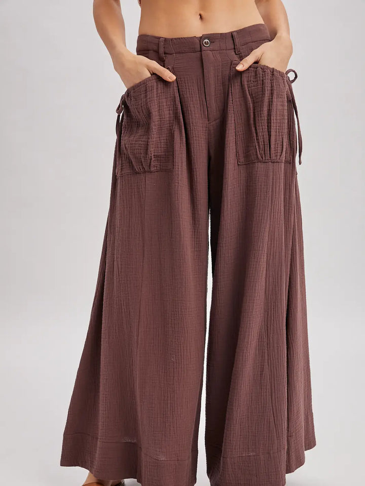 Bluivy Mocha Pants With Pockets