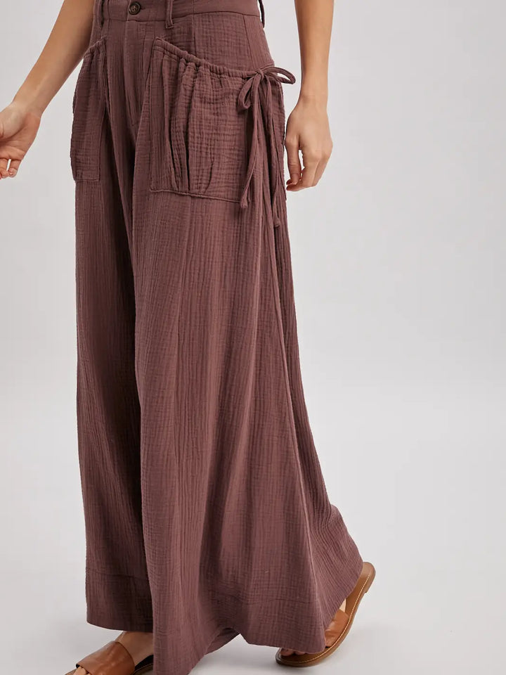 Bluivy Mocha Pants With Pockets
