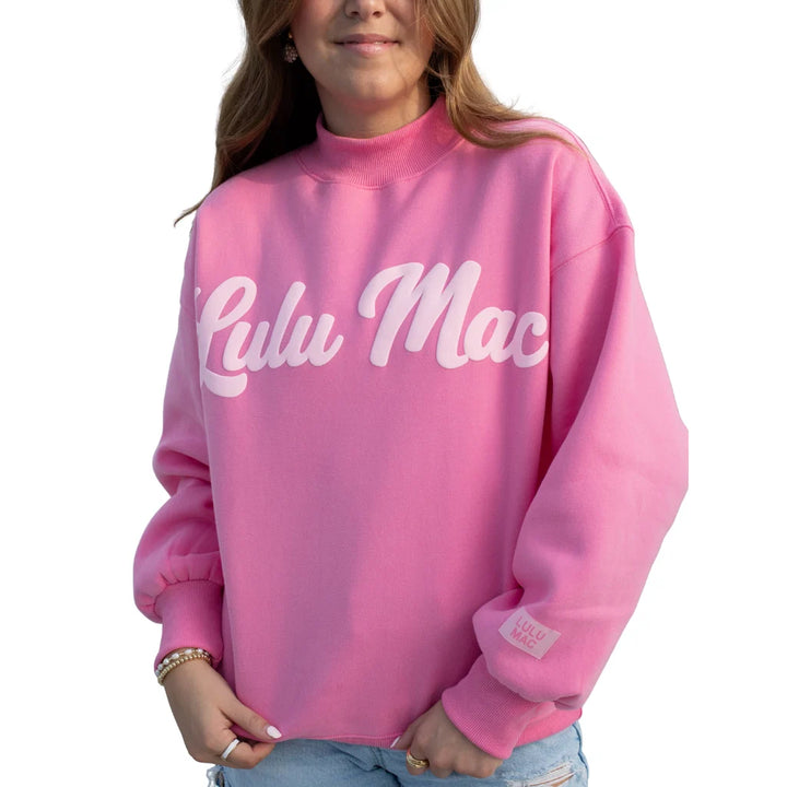 Lulu Mac - Bubblegum Pink w/ Pink Letter Sweatshirt