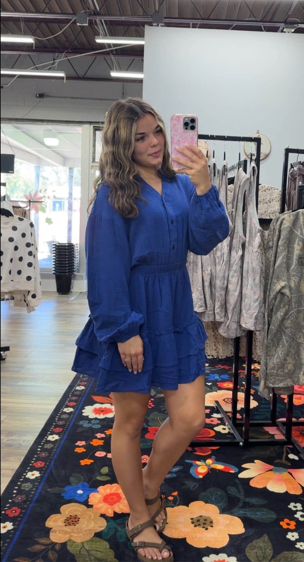 Boho Navy Tiered Dress