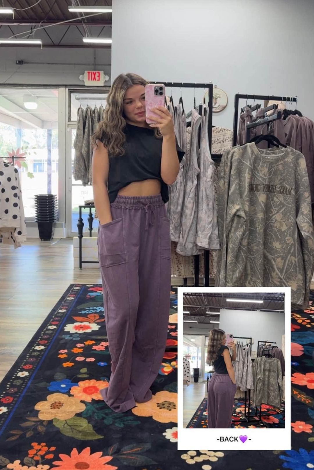 Double Zero: Dark Cherry Sweatpants
