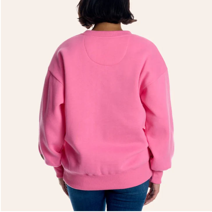 Lulu Mac Bubblegum Pink Mossy Oak Bottomland Camo Crewneck