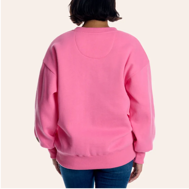 Lulu Mac Bubblegum Pink Mossy Oak Bottomland Camo Crewneck