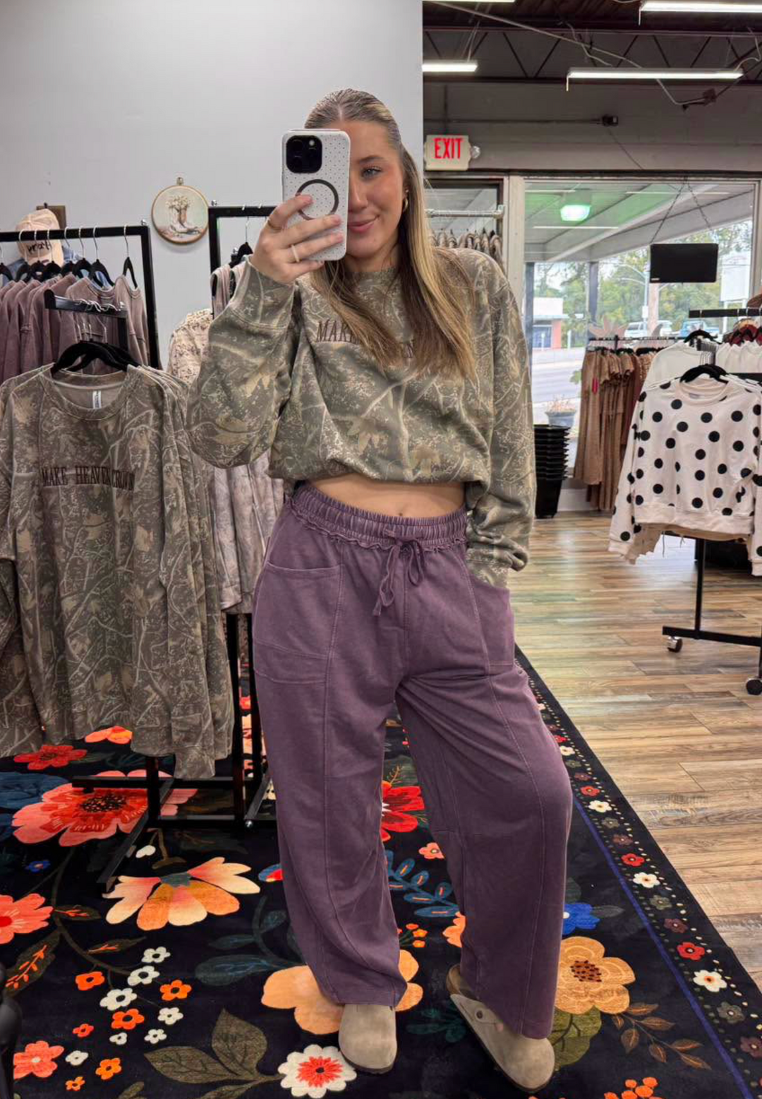 Double Zero: Dark Cherry Sweatpants
