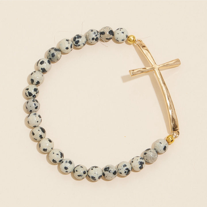 Lilla Haven Cross Beaded Bracelet