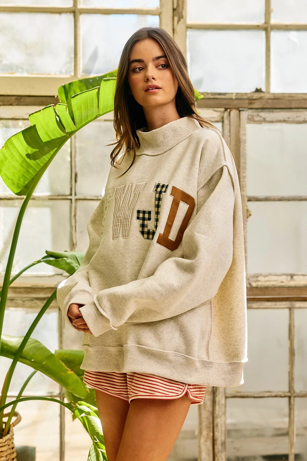 “WWJD” Fall Patchwork Sweater