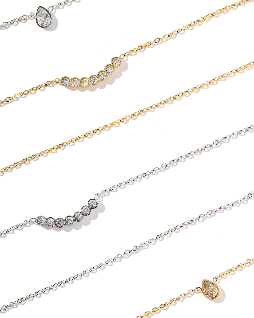 Necklace - Paloma Pear Drop Gold