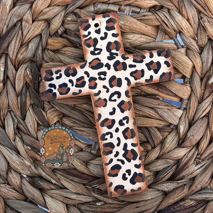Cheetah Cross Car Freshie  