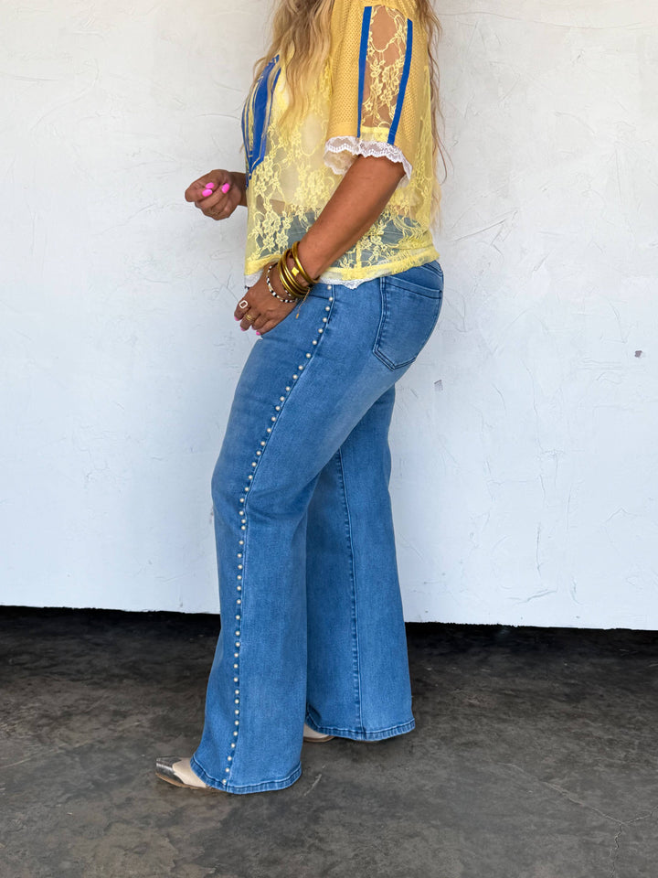 UPTOWN PEARL DENIM JEAN
