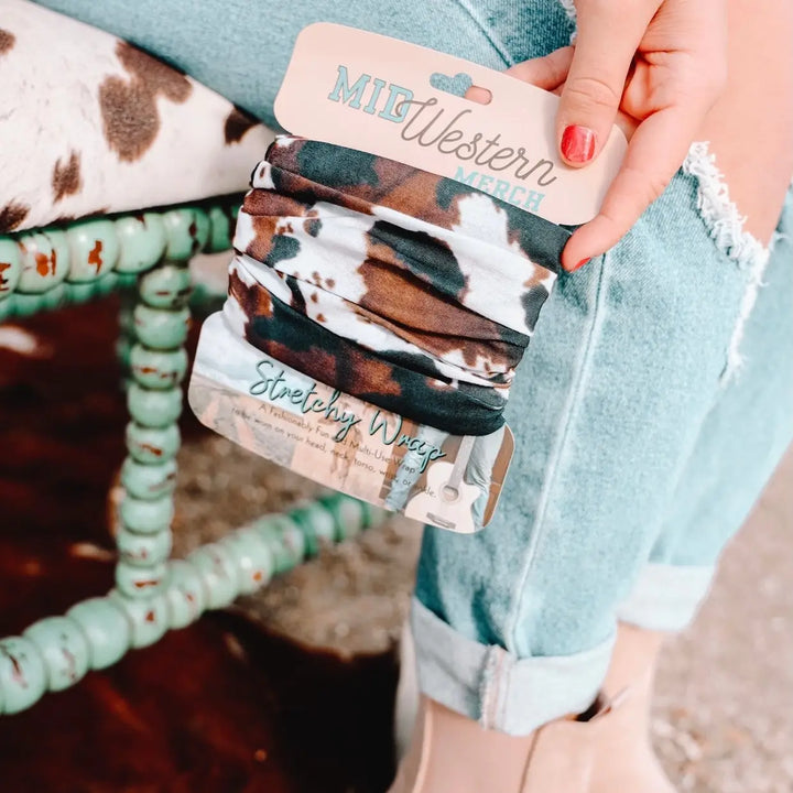 Brown Cowhide Headwrap